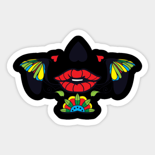 Dia De Los Muertos Sugar Skull Mask Camila Sticker